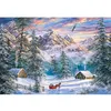 Image de Puzzle 1000 pièces : Montagnes de Noël Castorland