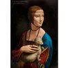 Image de Puzzle 1000 pièces : Dame à l'hermine, Léonard de Vinci Castorland