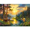 Image de Puzzle 3000 pièces : Coucher de soleil sur la rivière Forest Castorland