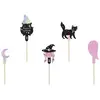 Image de Partydeco Cupcake toppers Halloween, 14 cm, mix (1 pkt / 6 pc.) (6 pcs)