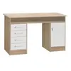 Image de FINLANDEK Bureau TYO contemporain decor chene et blanc - L 126 cm