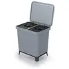 Image de Prosperplast Corbeilles à Déchets Systema 2in1 Gris Lisse, Poubelle, Gris