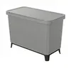 Image de Poubelle SYSTEMA avec bacs de recyclage 10l + 23l - gris lisse