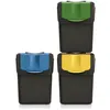 Image de Ensemble de 3 poubelles de tri Prosperplast Keden SORTI BOX 3x20l - noir recyclage