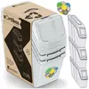 Image de GCS Keden Poubelle Sorbox 20l Set 3 - Gris, Poubelle, Gris