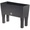 Image de Prosperplast, Pot de fleurs, Pot avec insert passage de roue High DRTC600H umbra (60 x 25 x 46 cm)