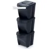 Image de Prosperplast POUBELLE GRISE SET3 25L, Poubelle, Gris