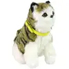 Image de Lean Toys Le pelage doux du chaton en peluche interactif caresse sa tête et apprend ses fonctions k (13 cm)