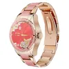 Image de Montre Connectée Femme Rubicon Bracelet en Maille Or Rose et Céramique Rose Tracker Sport avec Notifications