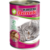 Image de 10 x 415 g Super Benek Chunks sans céréales en sauce, à la dinde, nourriture humide pour chats