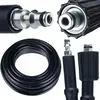 Image de Rosfix Tuyau Haute Pression 5m M22-QC   Tresse Nylon Flexible | Pression Max 200 Bar | Compatible avec Nettoyeurs Haute Pression Lavor