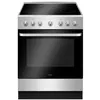 Image de Amica ACV6003S - Cuisinière - pose libre - largeur : 60 cm - profondeur : 60 cm - hauteur : 85 cm - avec système auto-nettoyant - argent