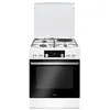 Image de Cuisinière Mixte AMICA 77l 4 Feux Blanc - Acm7035rb