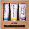 Image de Anwen, Après-shampoing, Conditionneurs pour cheveux à porosité moyenne Protéine Orchid 100Ml + Emollient Iris 100Ml + (300 ml)