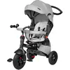 Image de HyperMotion Poussette Tricycle Pour Enfant 12 mois à 5 ans (25 kg), Habillage Pluie, Roues Pompées, Siège Pivotant, Pliante,(Gris)