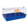 Image de Cage Skyline Maxi XL pour lapin et cochon d'Inde - bleu foncé : L 100 x l 54 x H 44 cm