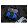 Image de Newell Chargeur LCD double canal avec banque d'alimentation et lecteur de carte SD pour batteries NP-W126 (Chargeur de batterie d'appareil photo), Alimentation pour appareil photo, Noir