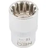Image de Neo, Clé à douille + douilles, Douille Spline 1/2", 18mm 08-590