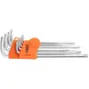 Image de Neo, Clé à six pans, Jeu de clés Torx de type L T10-T50 avec trou 9 pièces (09-526)
