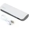 Image de Platinet Batterie externe en cuir PowerBank 7200mAh PMPB72LW avec câble microUSB (7200 mAh), Chargeur de secours, Blanc