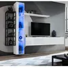 Image de Ensemble Meuble TV Design "Switch VII" 240cm Blanc & Noir