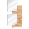 Image de Panneau mural & 2 miroirs "easy" 100cm naturel