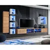 Image de Ensemble Meuble TV "Switch XXVI" 320cm Naturel & Blanc