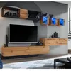 Image de Ensemble Meuble TV Design "Switch III" 280cm Naturel & Noir