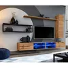 Image de Ensemble Meuble TV Design "Switch IV" 300cm Naturel & Noir