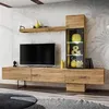 Image de Ensemble Meuble TV design "Rise" 240cm Chêne