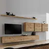 Image de Ensemble Meuble TV "Switch Lamel VII" 340cm Naturel