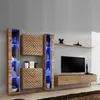 Image de Ensemble Meuble TV "Switch Lamel XVI" 330cm Naturel