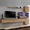 Image de Ensemble Meuble TV "Switch Lamel XIX" 310cm Naturel