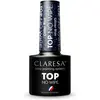 Image de Claresa, Vernis à ongles, Top No Wipe Glitter Bleu pour Vernis à Ongles UV 5ml (Bleu pailleté, Vernis gel UV)