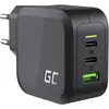 Image de GreenCell PowerGaN USB-Chager - QuickCharge 3.0 - 3 ports - 65W (65 W, 3 ports), Chargeur USB, Noir