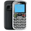 Image de Téléphone senior 600mah bouton sos compatible appareil auditif mm462 maxcom noir