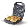Image de Appareil électrique XL pour 4 sandwiches, plaques triangulaires anti-adhésives, Camry, CR 3023, 1500, Argent
