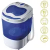 Image de Portable Mini Machine à Laver Camping Caravane 3Kg Spin Sèche-linge Séchage, Adler, AD8051, 150, Blanc/Bleu