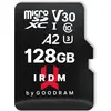 Image de Goodram IRDM microSDXC 128GB V30 UHS-I U3 + adaptateur (128 Go, microSDXC, U3, UHS-I), Carte mémoire, Noir