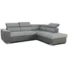 Image de Canapé d’angle convertible DAYTONA CASAPY réversible 120x190 coffre 90 L gris