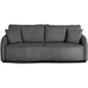 Image de Canapé Convertible 3 Places - Bari - Velours côtelé - Anthracite - Coffre de rangement - 215 x 89 x 100 cm
