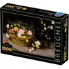 Image de D-Toys Puzzle 1000 pièces - Brueghel the Elder - Fleurs dans un panier et un vase (1000 pièces)