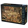 Image de Puzzle Brueghel Le Vieux The Fight Between Carnival and Lent 1000 pièces