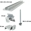 Image de PNI, Accessoires pour groupes électrogènes, Green House S02 Kit de montage pour 2 panneaux photovoltaïques sur un toit en tôle