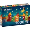 Image de Enjoy Puzzle ENJOY-1952 - Fantasy maisons colorées, puzzle, 1000 pièces (1000 pièces)