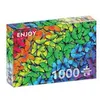 Image de Puzzle 1000 pièces ENJOY - Papillons arc-en-ciel