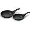 Image de BerlingerHaus Set de poêles à frire Ø 22/26cm Black Rose Collection, Poêle + casserole, Noir