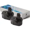 Image de Lot de 2 batteries type DE9071 pour DEWALT 3300mAh 12V - Visiodirect -