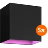 Image de Philips, Éclairage d'extérieur, Hue Resonate Downward White and Color - zwart 5-pack