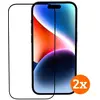 Image de Bluebuilt Apple iPhone 15 Screenprotector Glas Duo Pack (2 pcs, Apple iPhone 15), Téléphone portable : film de protection, Transparent